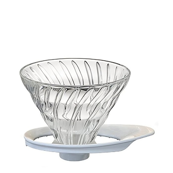 Szklany Drip Hario V60-02 - Biały