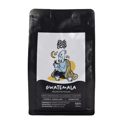Kawa ziarnista Kafejeto Gwatemala Swiss Water Decaf Espresso 250g
