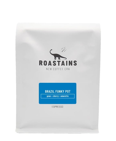 Kawa ziarnista Roastains Brazylia Funky Pot 250g - NIEDOSTĘPNY
