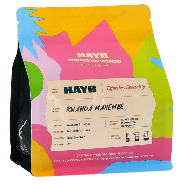 Kawa ziarnista HAYB Rwanda Mahembe 250g - NIEDOSTĘPNY