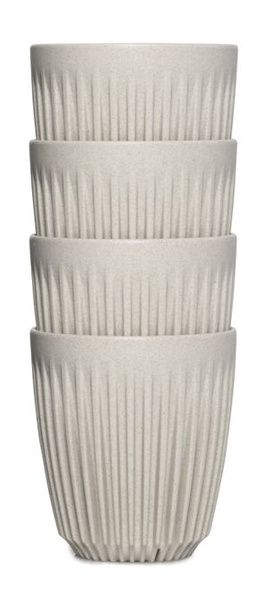 Kubek Huskee Natural 236ml - ZESTAW 4 szt.