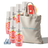 Zestaw Syrop SodaStream Różowy Grejpfrut 6x440 ml - Bez cukru + Torba