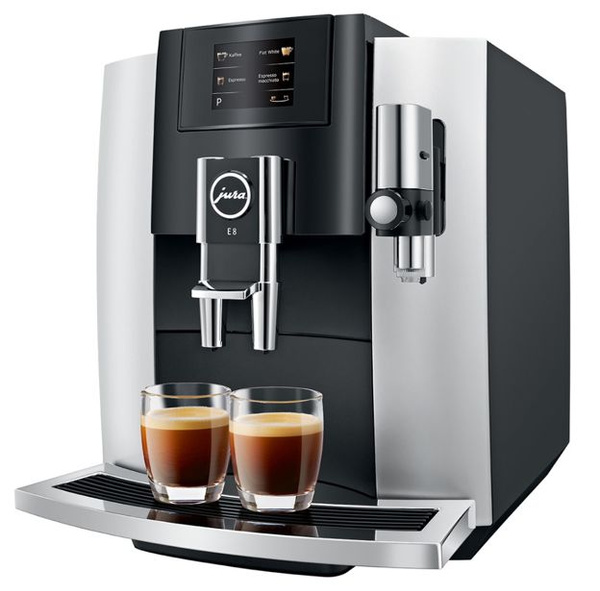 Ekspres do kawy JURA E8 Touch Platinum - NIEDOSTĘPNY