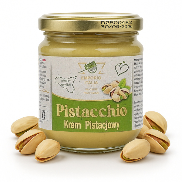 Krem pistacjowy Emporio Italia Pistacchio 20% pistacji 190g