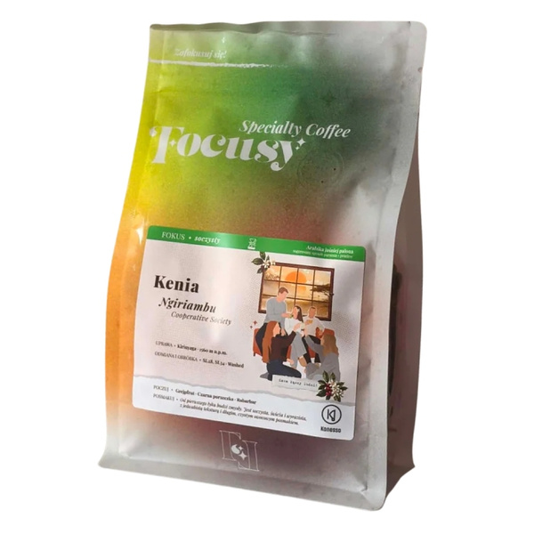 Kawa ziarnista Focusy KENIA Ngiriambu - soczysty przelew 250g