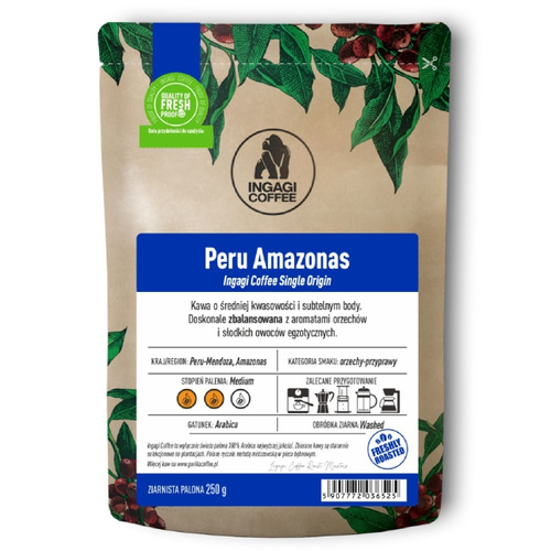 Kawa ziarnista Ingagi Coffee Peru Amazonas 1kg