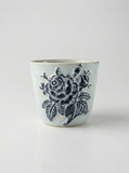Ceramiczny kubek POTPOTSTUDIO - Niebieska Róża 200ml
