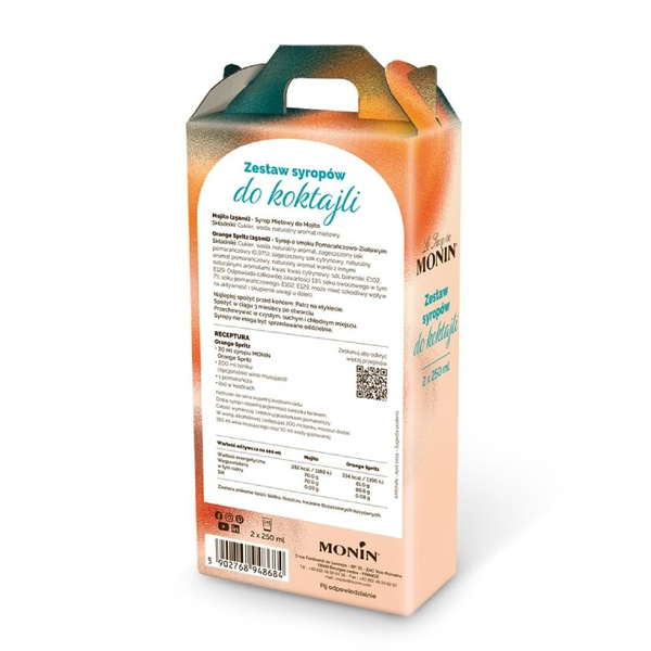 Zestaw syropów do koktajli Monin - 2x250 ml