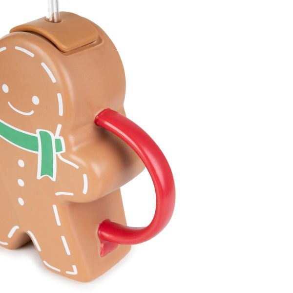 Kubek Świąteczny Homla BRILEY Ciastek ze szklaną słomką 550ml