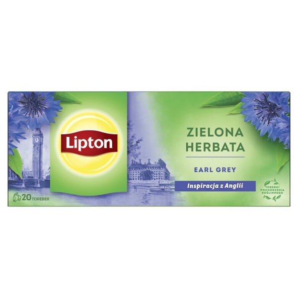 Zielona herbata Lipton Earl Grey 20x1,6g