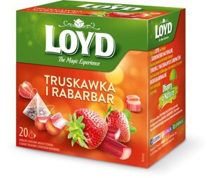 Herbata owocowa Loyd Truskawka i rabarbar 20x2g