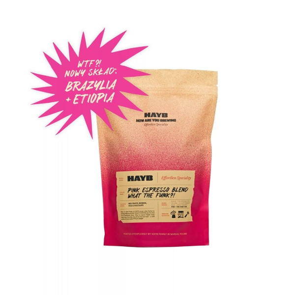 Kawa ziarnista HAYB What The Funk Pink Espresso Blend 250g