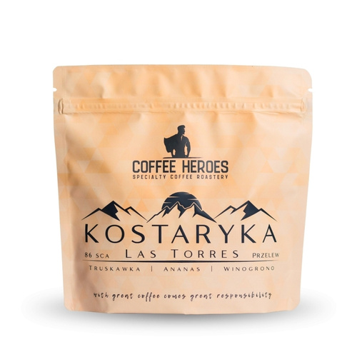 Kawa ziarnista Coffee Heroes Kostaryka Las Torres Filtr 250g – NIEDOSTĘPNY