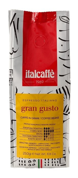 Kawa ziarnista Italcaffe Espresso Italiano Gran Gusto 250g – NIEDOSTĘPNY