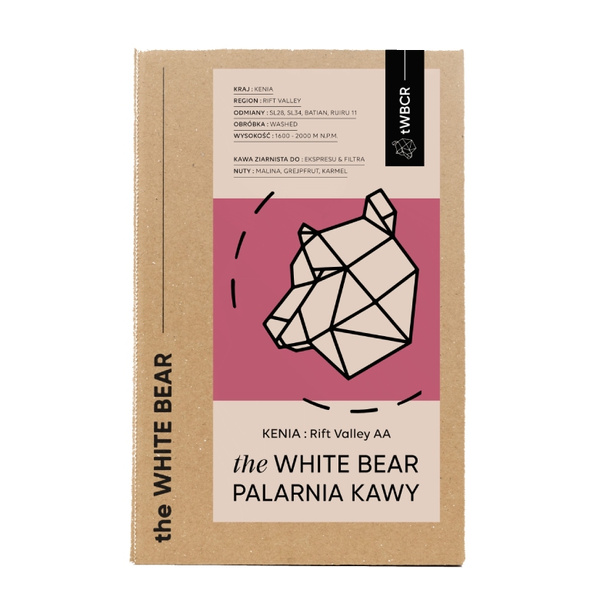 Kawa ziarnista The White Bear Kenia Rift Valley 1kg