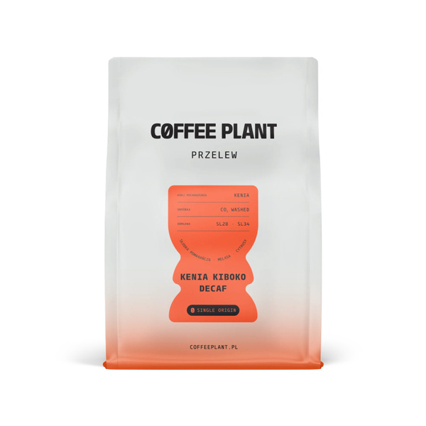 Kawa ziarnista COFFEE PLANT Kenia Kiboko Decaf 250g - BEZKOFEINOWA