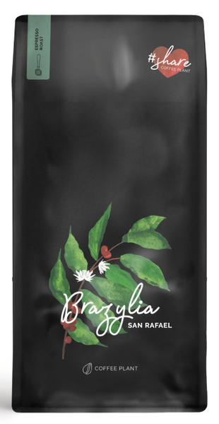 Kawa ziarnista COFFEE PLANT Brazylia San Rafael 1kg - NIEDOSTĘPNY