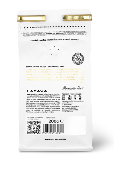 Kawa ziarnista LaCava Colombia Pitalito Filter 200g