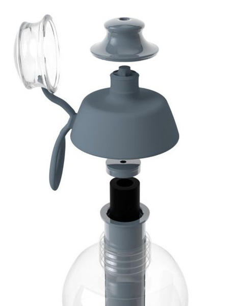 Butelka filtrująca wodę Dafi 0,5 L + filtr węglowy - Szara