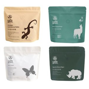 Zestaw kaw ziarnistych Caffe Grano OMNIROAST III 4x250g - NIEDOSTĘPNY - opinie w konesso.pl
