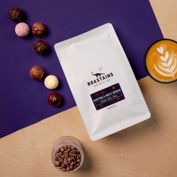 Kawa ziarnista Roastains Gwatemala Sweet Rumour Espresso 250g