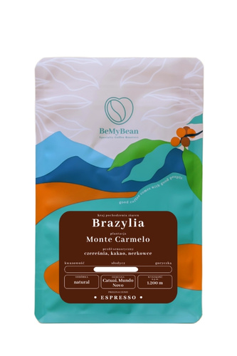 Kawa ziarnista BeMyBean Brazylia Monte Carmelo Espresso 250g - opinie w konesso.pl