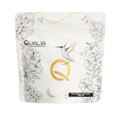 Kawa ziarnista Qualia Kolumbia Chevere Decaf Filtr 250g - bezkofeinowa
