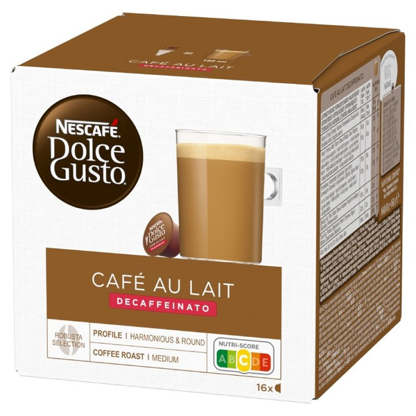 Kapsułki Nescafe Dolce Gusto Cafe Au Lait Decaffeinato 16 sztuk - NIEDOSTĘPNY