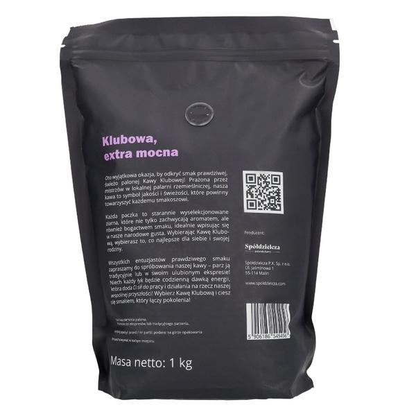 Kawa ziarnista KAWA KLUBOWA Extra Mocna 1kg