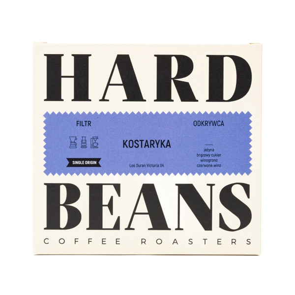 Kawa ziarnista Hard Beans Kostaryka Los Duran Victoria 04 250g