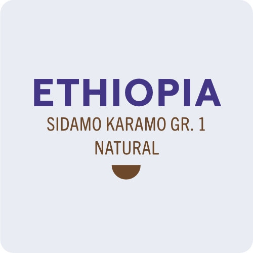 Kawa ziarnista Coffee Grange Ethiopia Sidamo Karamo Gr.1 Natural 250g