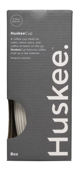 Kubek Huskee Natural 236ml - ZESTAW 4 szt.
