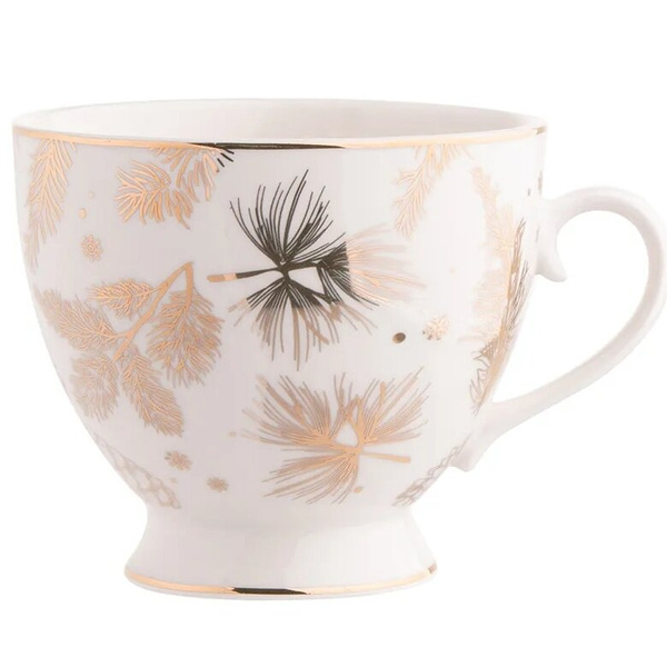 Zestaw filiżanek świątecznych Altom Design Golden Winter 350 ml - 6 szt.