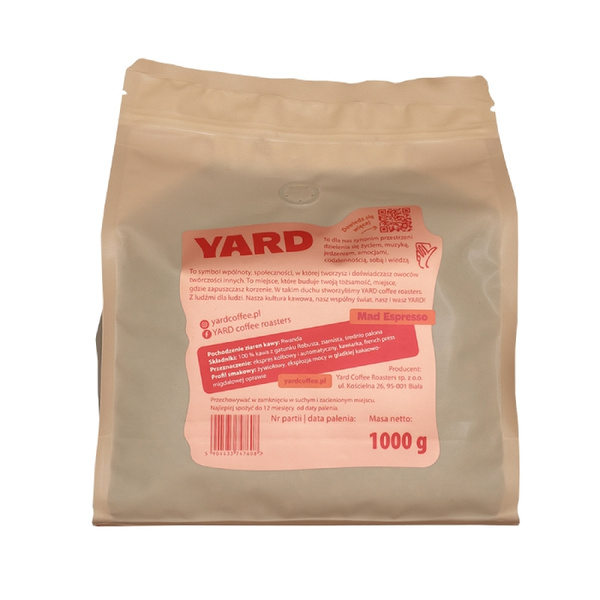 Kawa ziarnista YARD Coffee Roasters Mad Espresso 1kg