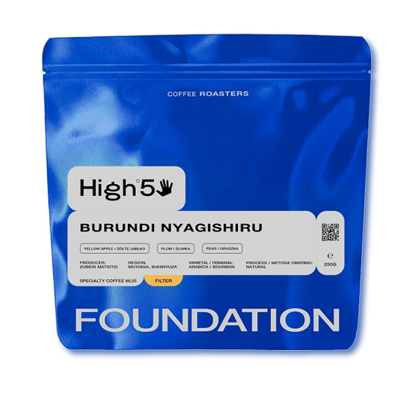 Kawa ziarnista Foundation Coffee Roasters High5 Burundi Nyagishiru Filtr 250g – NIEDOSTĘPNY