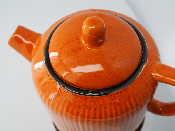 OUTLET - Dzbanek z podgrzewaczem Homla Mirande 950ml - Bursztynowy