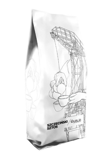 Kawa ziarnista Qualia Szczeciński Sztos 8.0 - Szczecińskie Klimaty 1kg – NIEDOSTĘPNY