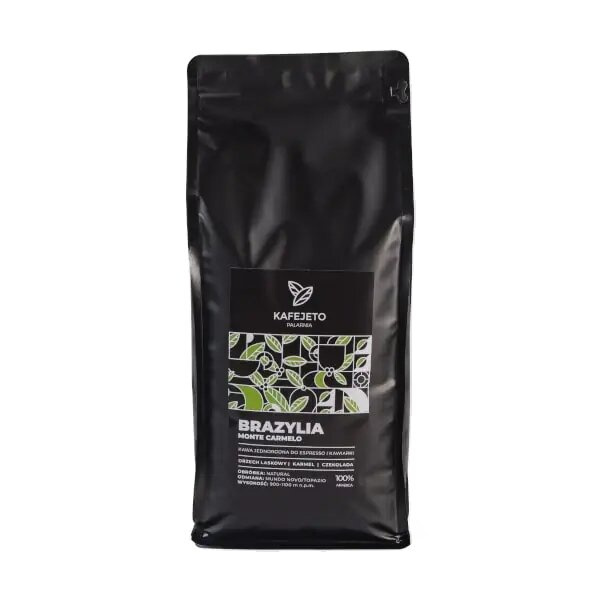 Kawa ziarnista Kafejeto Palarnia Brazylia Monte Carmelo ESPRESSO 1kg