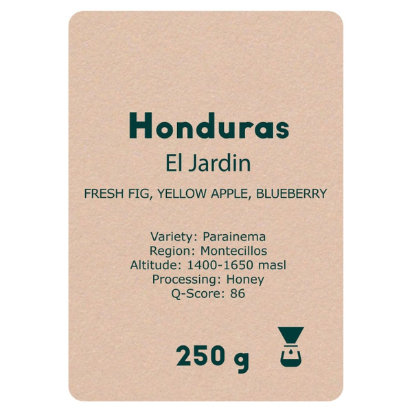 Kawa ziarnista YoCo Coffee Honduras El Jardin Filtr 250g