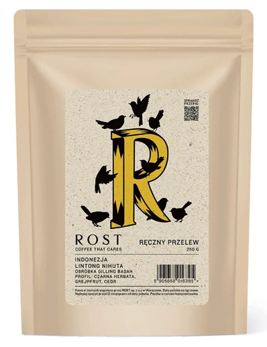 Kawa ziarnista ROST Indonezja Lintong Nihuta Filtr 250g – NIEDOSTĘPNY