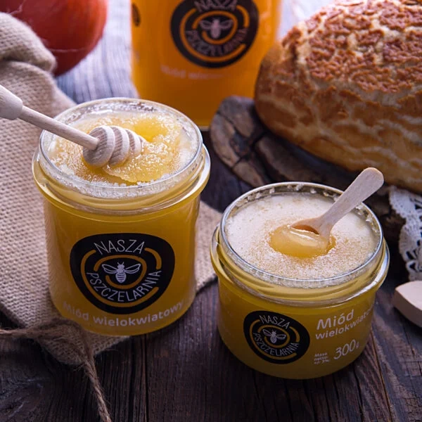 Miód wielokwiatowy Nasza Pszczelarnia 450g