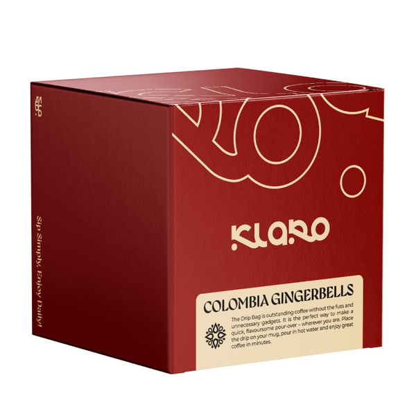 Drip Bag Coffee Klaro Kolumbia Gingerbells 8x11g