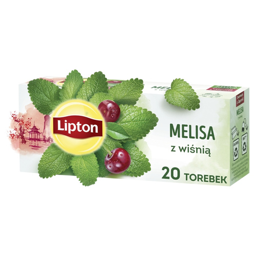 Herbatka ziołowa aromatyzowana Lipton Melisa z wiśnią 20x1,2g