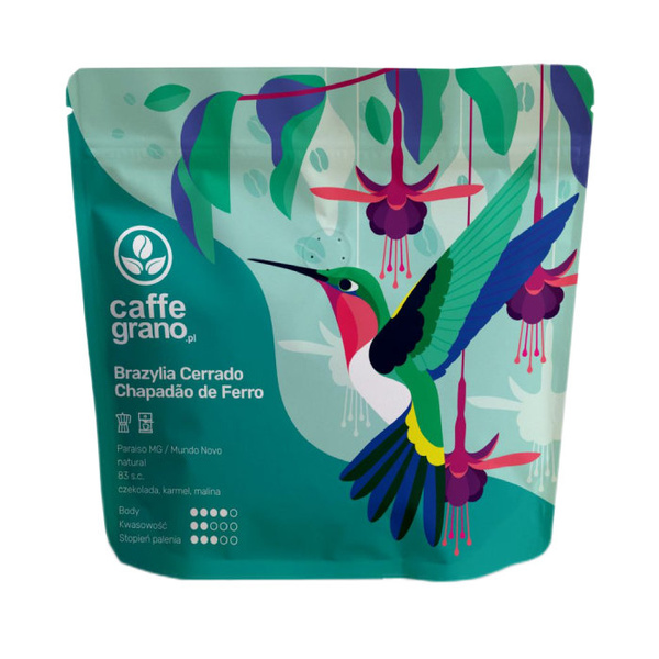 Kawa ziarnista Caffe Grano Brazylia Cerrado Chapadao de Ferro Espresso 250g
