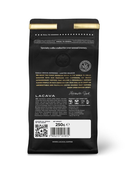 Kawa ziarnista LaCava Rwanda Muhondo Espresso 250g – NIEDOSTĘPNY