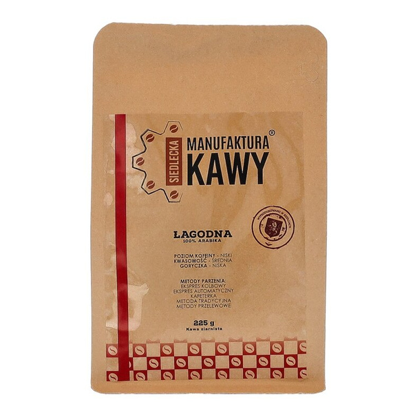 Kawa ziarnista Siedlecka Manufaktura Kawy Mieszanka Łagodna 225g