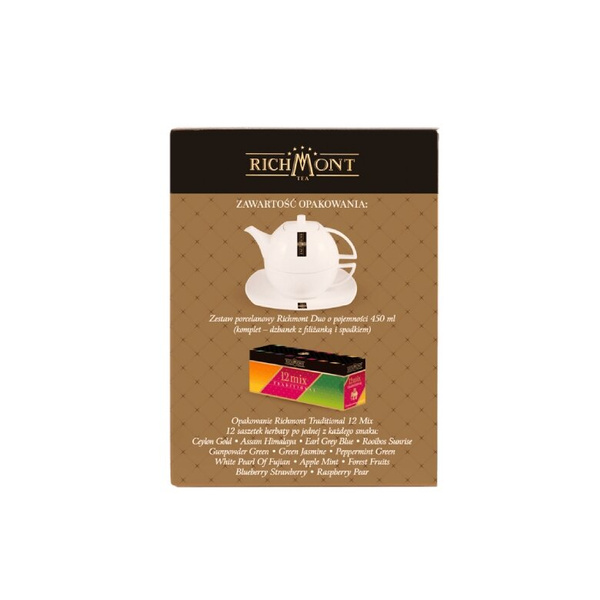 Zestaw prezentowy Richmont - Dzbanek Duo + herbaty