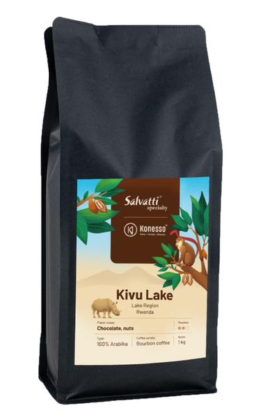 Kawa ziarnista Salvatti Rwanda Kivu Lake 1kg
