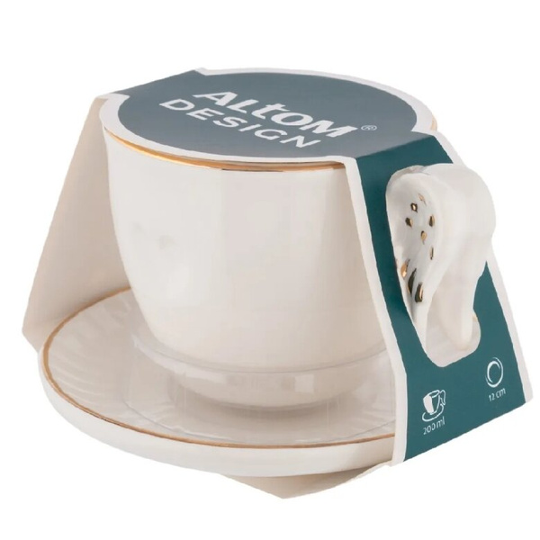 Filiżanka ze spodkiem Altom Design 200 ml - skrzydła