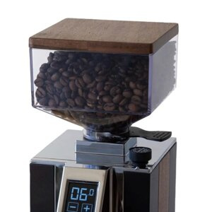 Drewniana pokrywa hoppera do Eureka Mignon - Mignon Wooden Hopper Lid Wallnut - Orzech